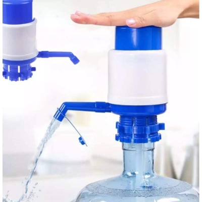 Picture of Manual Water Bottle Pump for 2-5 Gallon Bottles - White/Blue