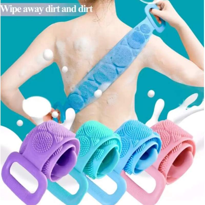 Picture of Silicone Bath Body Brush and Shower Back Scrubber - Multicolor