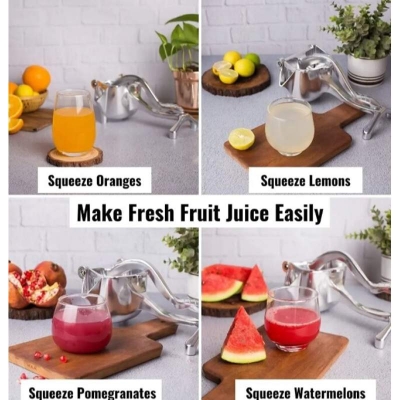 Picture of Aluminum Manual Fruit Juicer Hand Squeezer - Silver