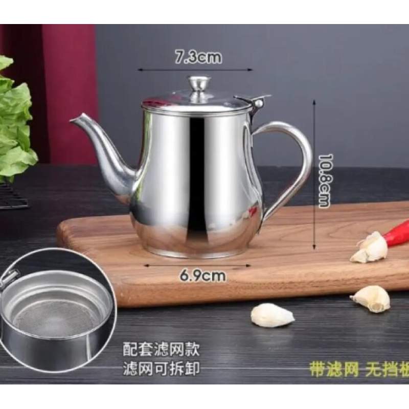 Picture of Stainless Steel Oil Filter Kettle and Seasoning Dispenser