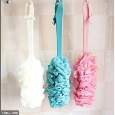 Picture of Long Handle Bath Sponge and Shower Scrubber - Multicolor - Multicolor