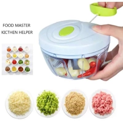 Picture of Mini Handheld Plastic Chopper with 3 Blades - Multicolor