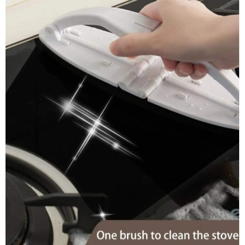 Picture of Foldable Cleaning Brush with Handle for Kitchen, Bathroom and Glass - Multicolor