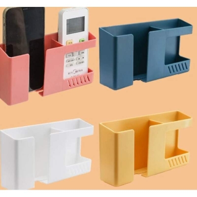 Picture of Wall-Mounted Mobile Phone Charging Rack and Storage Organizer - Multicolor