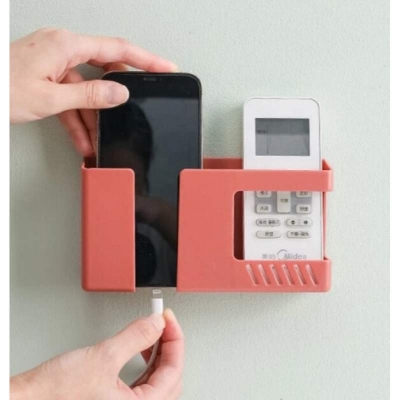 Picture of Wall-Mounted Mobile Phone Charging Rack and Storage Organizer - Multicolor