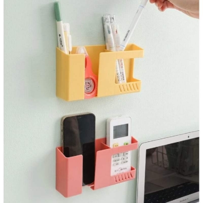 Picture of Wall-Mounted Mobile Phone Charging Rack and Storage Organizer - Multicolor