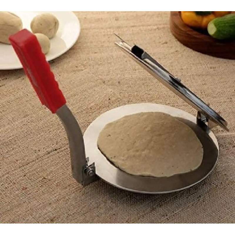 Picture of Stainless Steel Roti and Puri Press - 6.5 Inch - Silver