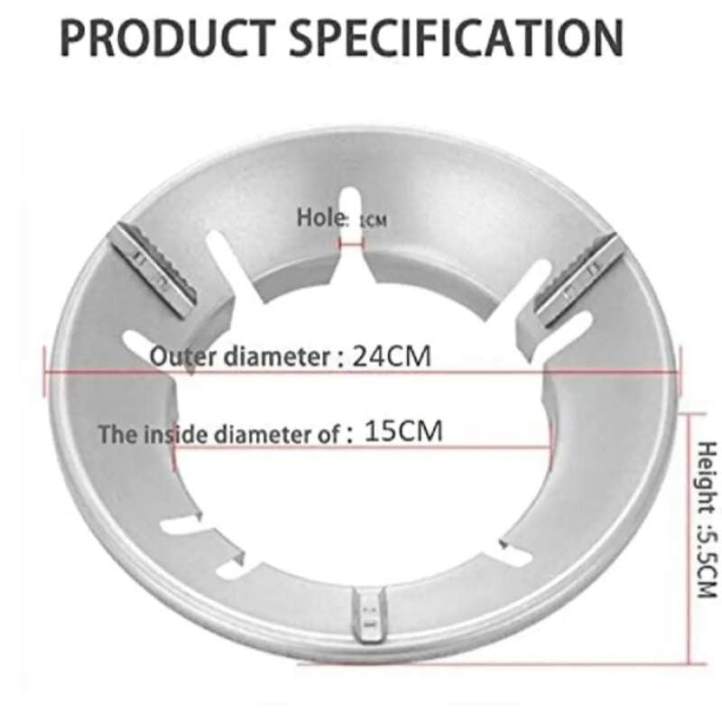 Picture of 2-Piece Energy-Saving Windproof Gas Stove Saver - Silver
