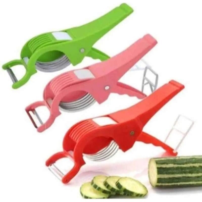 Picture of Multi-Functional Vegetable and Fruit Cutter with Peeler - Multicolor