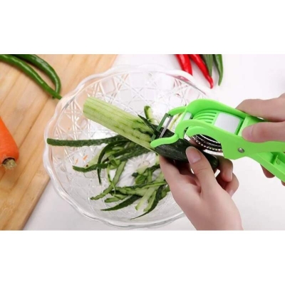 Picture of Multi-Functional Vegetable and Fruit Cutter with Peeler - Multicolor