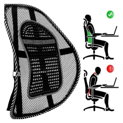 Picture of Back Support Cushion for Office Chair - Black
