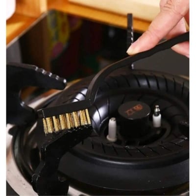 Picture of 3-Piece Mini Wire Brush Set - Brass, Nylon and Stainless Steel - Multicolor