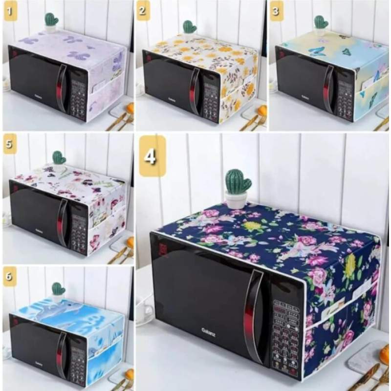 Picture of Handmade Microwave Oven, Refrigerator and Washing Machine Dust Cover - Multicolor