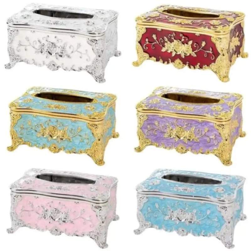 Picture of Luxury European Style Acrylic Tissue Box - Purple - 100pcs x 2ply