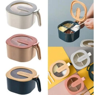 Picture of Plastic 4-Container Spice Box - Multicolor