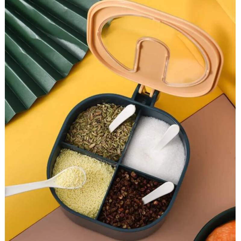 Picture of Plastic 4-Container Spice Box - Multicolor