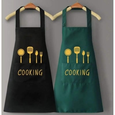 Picture of Oil-Proof Waterproof Kitchen Apron for Men and Women - Multicolor