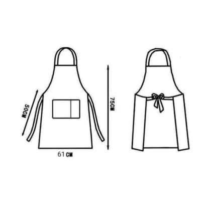 Picture of Oil-Proof Waterproof Kitchen Apron for Men and Women - Multicolor