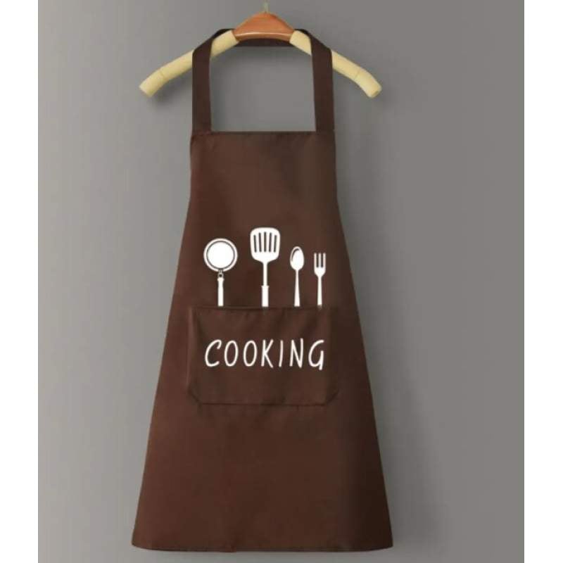 Picture of Oil-Proof Waterproof Kitchen Apron for Men and Women - Multicolor