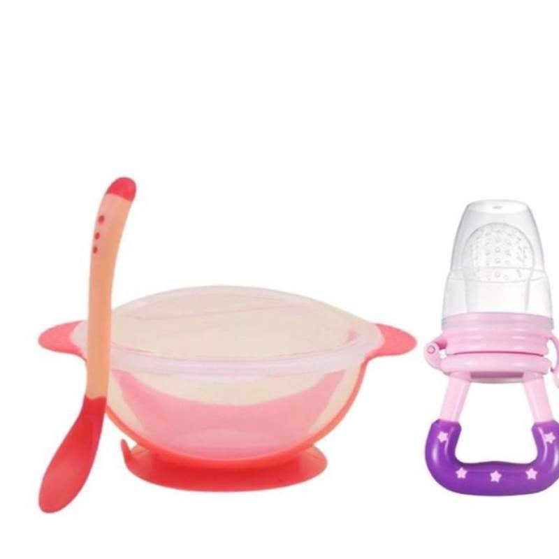 Picture of Kids Sensing Feeding Spoon and Fruit Nibbler Set - Multicolor
