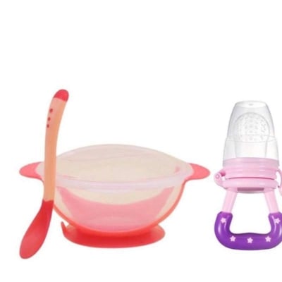 Picture of Kids Sensing Feeding Spoon and Fruit Nibbler Set - Multicolor