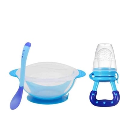 Picture of Kids Sensing Feeding Spoon and Fruit Nibbler Set - Multicolor