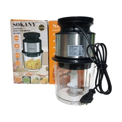 Picture of SOKANY SK-06061 Electric Food Chopper and Baby Food Maker - 300W, 0.7L
