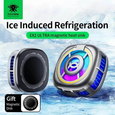 Picture of PLEXTONE EX2 Ultra RGB Magnetic Radiator Phone Cooler-Black
