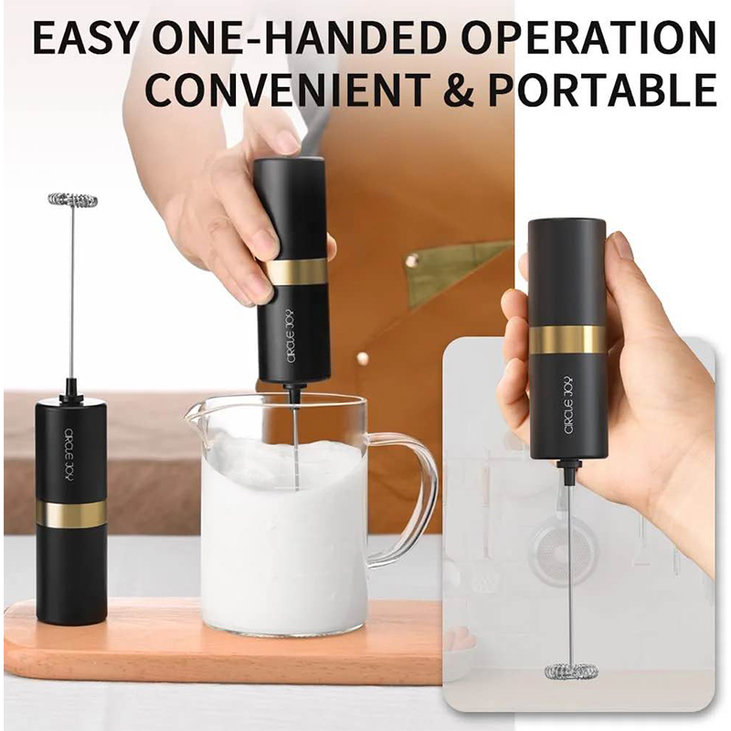Picture of Xiaomi CIRCLE JOY Silver Knight Milk Frother Handheld Coffee, Drink Mixer-Black
