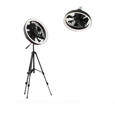 Picture of JISULIFE FA17 Outdoor LED Ceiling Fan With Long Tripod Stand