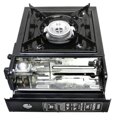 Picture of Osel Gourmet Chef Portable Single Butane Gas Stove with Case For Camping or Emergency-Black