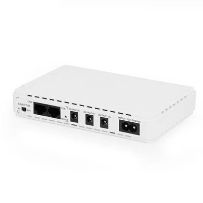 Picture of SKE POE 432P Mini DC UPS 25Watt 5v 9v 12v & PoE support 15/24v (10400MAH UPDATE VERSION-White