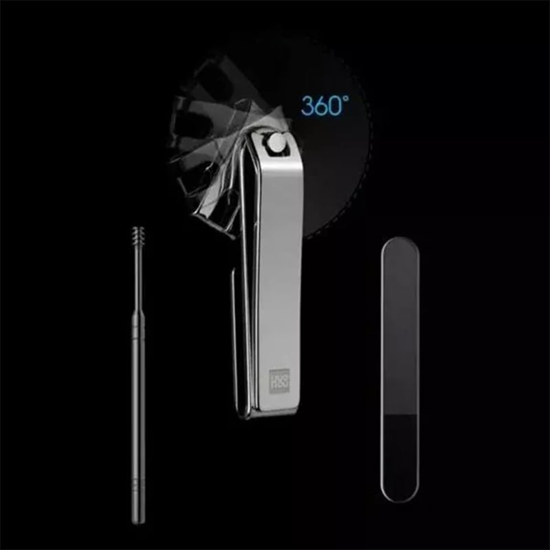 Picture of Huohou No Splash Nail Clippers Set with Metal Case-Black