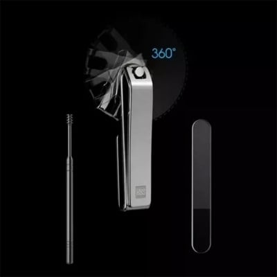 Picture of Huohou No Splash Nail Clippers Set with Metal Case-Black