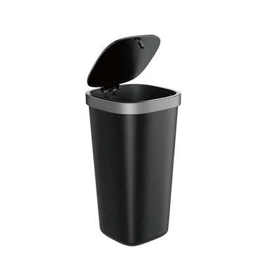 Picture of WiWU Ergonomic Spring Cover Design Trash Can-Black