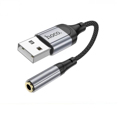 Picture of Hoco LS36 USB To 3.5 Fresh External Sound Card-Black