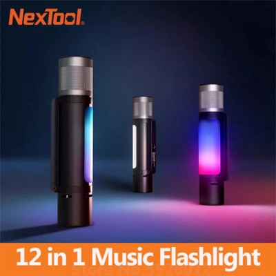 Picture of NexTool Outdoor 12 in 1 Thunder Music Flashlight 900lms-Black