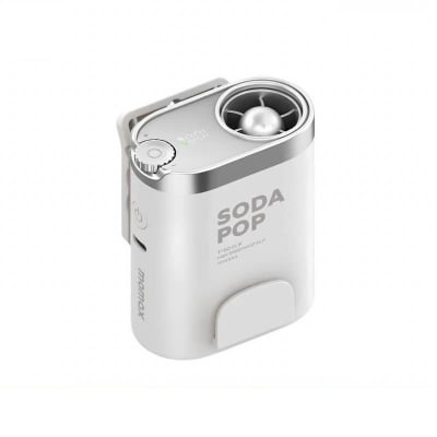 Picture of Momax 1° Go Clip IF23W Mini Fan 40,000 RPM High-Speed Cooling Fan | 3000mAh Rechargeable Clip-On-White