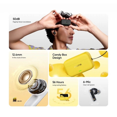 Picture of Realme Buds T500 Pro ANC TWS Earbuds