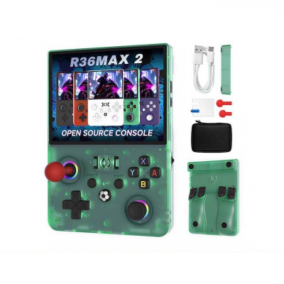 Picture of R36 Max 2 Handheld Game Console with WiFi 2 Player Arcade Game 4000mAh Battery 4.5Inch crystal clear OLED quality IPS Screen