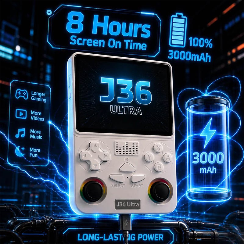 Picture of J36 Ultra All-in-One Handheld Gaming Console WiFi & YouTube Streaming and Global Network Connection support