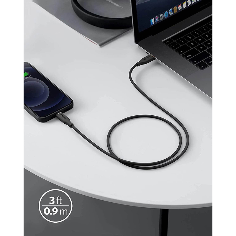 Picture of Anker PowerLine III Flow USB-C To Lightning Cable (Anker 641)-Black