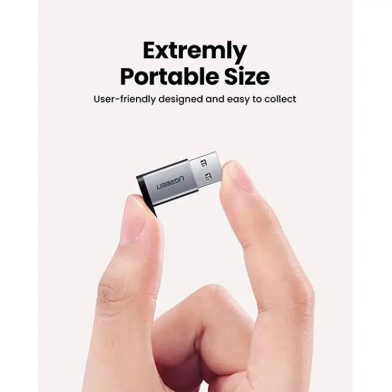 Picture of UGREEN US276 (35000) USB-A 3.0 to USB-C 3.1 Adapter-Black