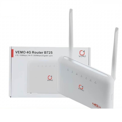 Picture of VEMO B725 CPE 4G Wi-Fi Router with Sim Card Slot-White