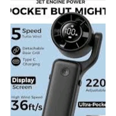 Picture of Aecooly AirGimbal PF04 Portable Handheld Turbo Jet Fan-Black