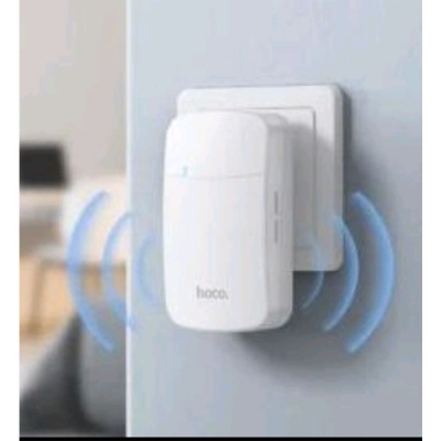 Picture of Hoco HI26 Self-Powered Wireless Doorbell EU Plug | No Battery Long Range & Multiple Chimes-White