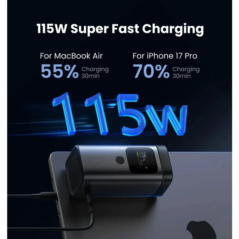 Picture of SHARGE StangMag 100W 15000mAh Qi2 Power Bank-Black