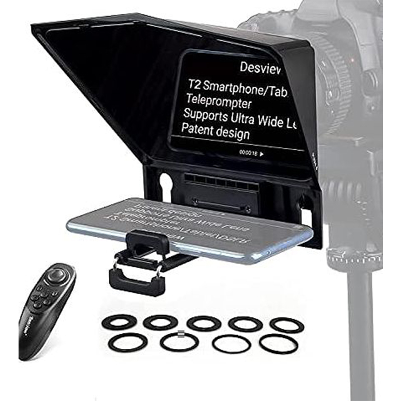 Picture of Ulanzi RT02 Universal Teleprompter For Tablets And Smartphones With Remote Control R004GBB1-Black