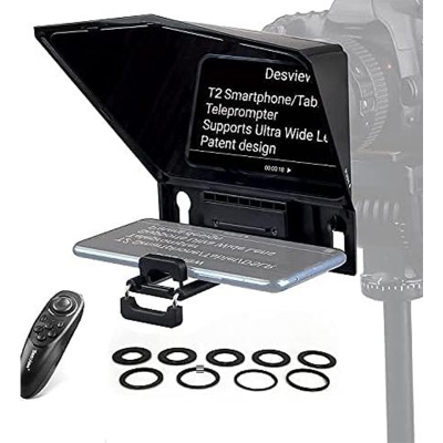 Picture of Ulanzi RT02 Universal Teleprompter For Tablets And Smartphones With Remote Control R004GBB1-Black