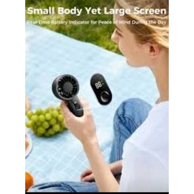 Picture of Aecooly Halo 03 PE01 USB Rechargeable Mini Fan with 10H Battery Life-Black